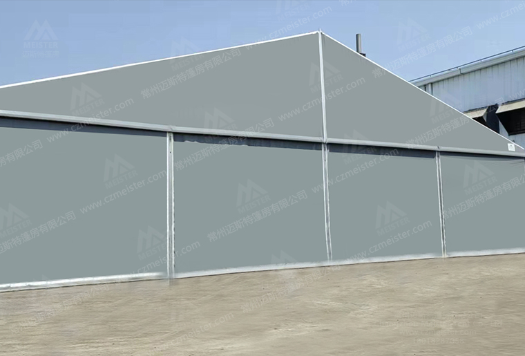 20米跨度戶外倉(cāng)儲(chǔ)大棚